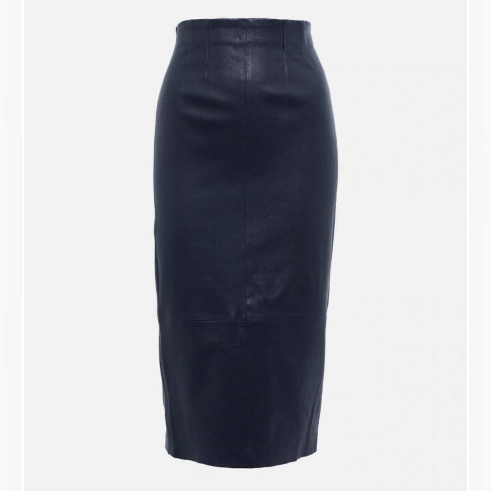Veronica Beard Kaliyah Leather Skirt